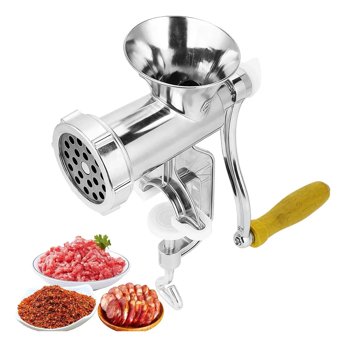 Molino de Carne Manual con Embutidor